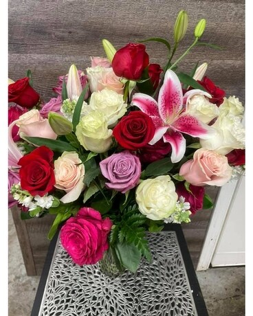 Your All Mine Two Dozen Roses Flower Arrangement
