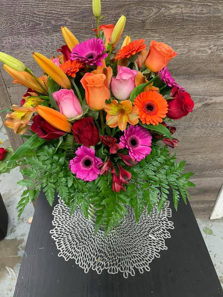 Pink Sunrise Flower Arrangement
