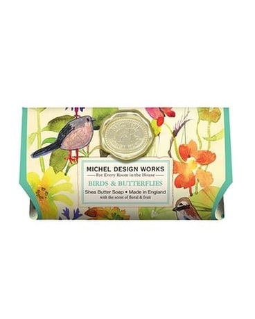 Birds & Butterflies Large Bath Soap Bar Gifts