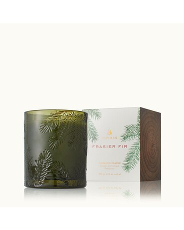 Frasier Fir Green Glass Candle Gifts