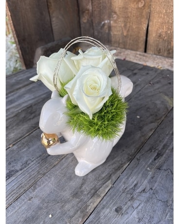 Sophisticated Squirrel Flower Arrangement