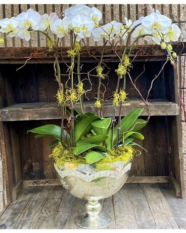 Stunning Silver Flower Arrangement