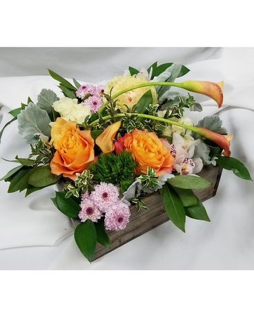 Organic Sunrise Flower Arrangement