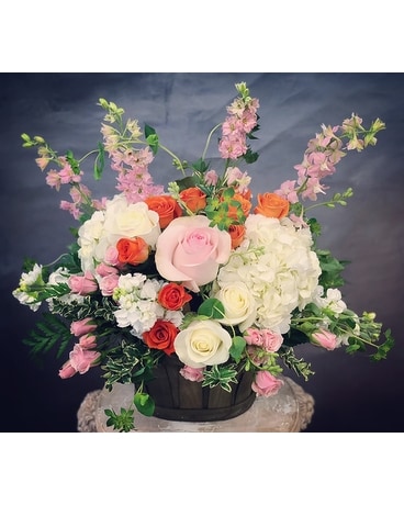 Perfect Pastel Basket Basket Arrangement