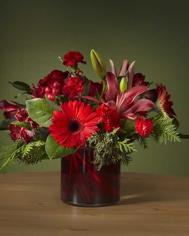 The FTD® Berry Merry Bouquet Flower Arrangement