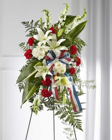 The FTD® Stars of Life™ Standing Spray Flower Arrangement