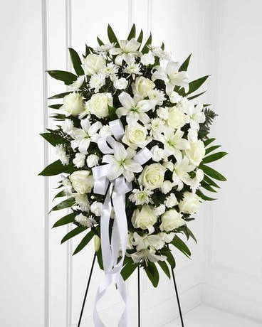 The Exquisite Tribute Standing Spray Flower Arrangement