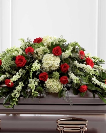 The FTD® Sincerity™ Casket Spray Flower Arrangement