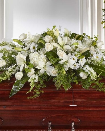 The FTD® Abundance™ Casket Spray Flower Arrangement