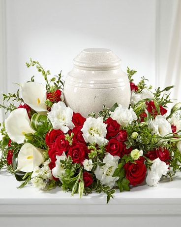 The FTD® In My Memories™ Cremation Adornment Flower Arrangement