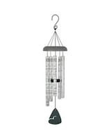 Windchime with a Bow(Shown) size,  inches height and  inches wide.
