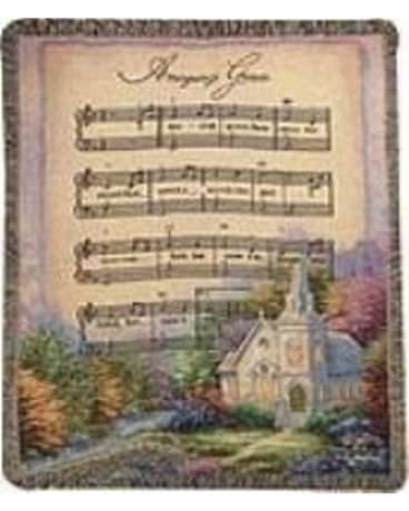 Amazing Grace - Church in the Country Hymn Tapestr Flower Arrangement