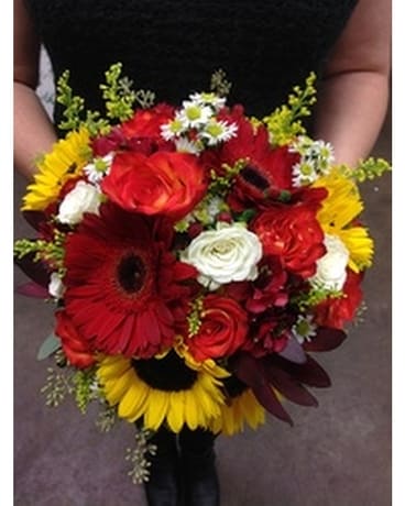 Hand Tied Sunflowers at Sunset Bouquet Custom product