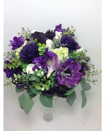 Hand tied Purple Passion Bouquet Custom product