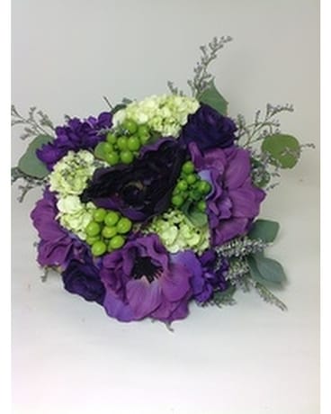 Hand tied Shades of Purple Prom Bouquet Custom product