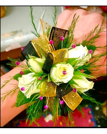 Black Splash Corsage Corsage