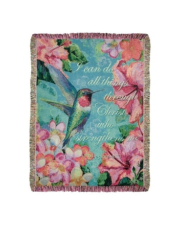 Hummingbird Hibiscus W/Verse Gifts