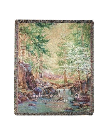 Nature's Retreat W/Verse Throw Gifts