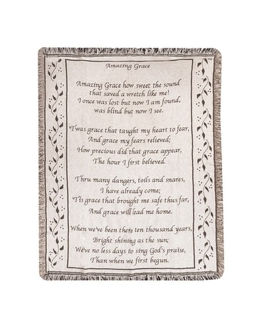 Amazing Grace Tapestry Throw Gifts