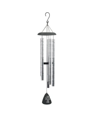 Carson Windspiel „Serenity Prayer Sonnet“ – Eloxierte Aluminiumrohre Mit Inspirierendem Text