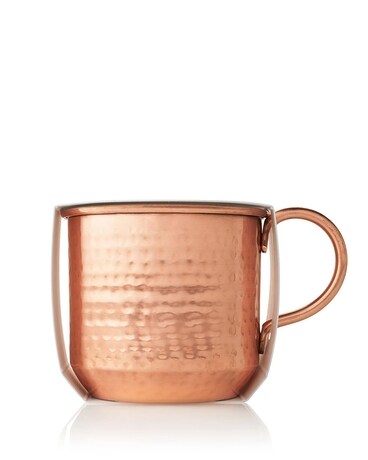 Simmered Cider Copper Cup Candle Flower Arrangement