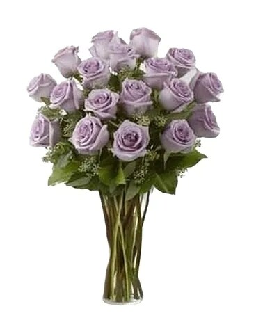 Long Stem Lavender Roses Flower Arrangement
