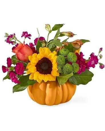 Bippity Boppity Pumpkin Flower Arrangement