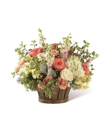 Bountiful Garden Basket Flower Arrangement