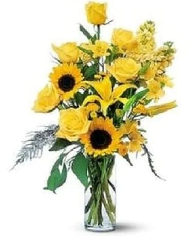 Sunshine and Roses Bouquet