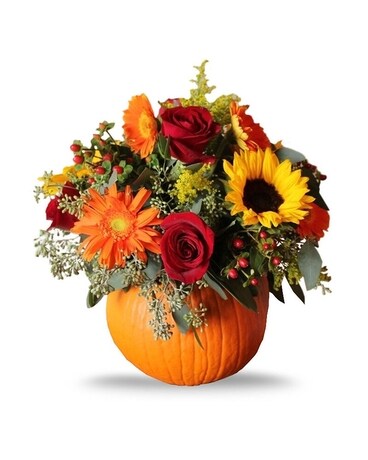 Fall Pumpkin Bouquet Flower Arrangement
