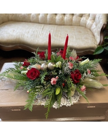 Florist Choice Christmas Centerpiece Flower Arrangement
