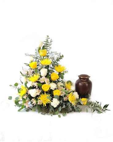 Sunshine Sentiments Urn Tribute Specialty Arrangement