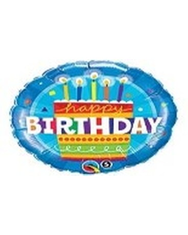 Happy Birthday Balloon Flower Arrangement