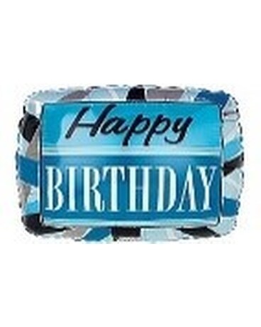 Happy Birthday Balloon Flower Arrangement