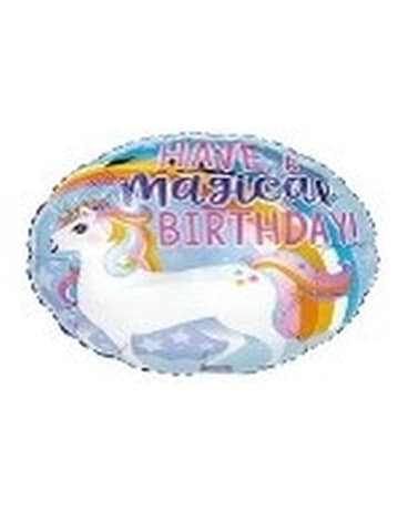 Happy Birthday Balloon Flower Arrangement