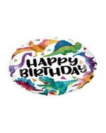 Happy Birthday Balloon Flower Arrangement