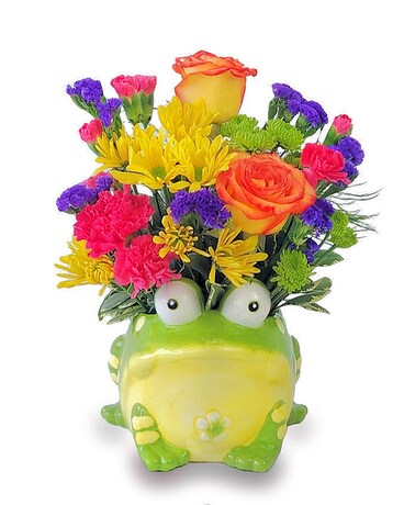 Ribbiting Spring Bouquet Flower Arrangement