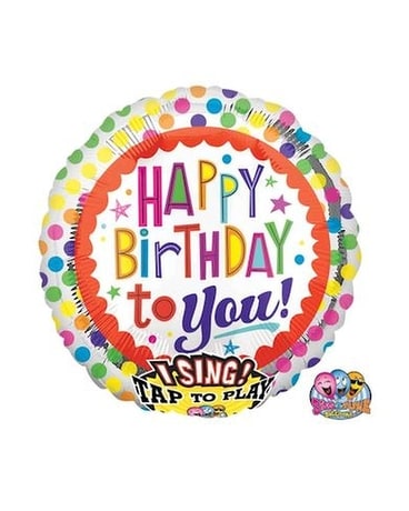 Singing Birthday Balloon Gifts
