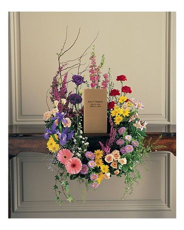 Cremation Urn Wreath Flower Arrangement