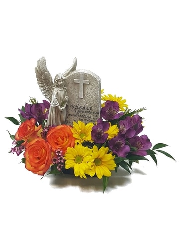 Peaceful Angel Tribute Sympathy Arrangement