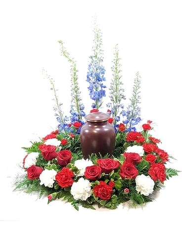 Patriotic Spirit Urn Wreath Specialty Arrangement