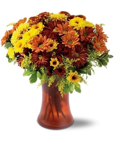 Country Chrysanthemums Flower Arrangement