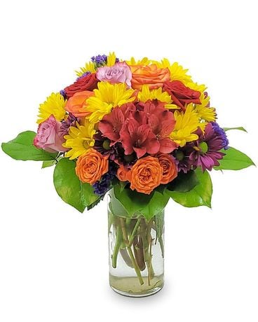 Watercolor Wonder Flower Arrangement