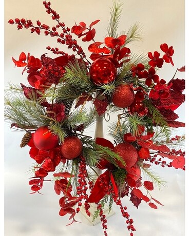 Red Holiday Wreath Wreath
