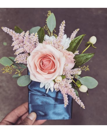 Pocket Square - Boutonniere Flower Arrangement