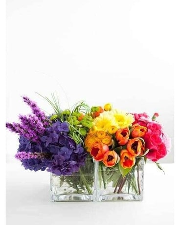 Rainbow Connection Flower Arrangement