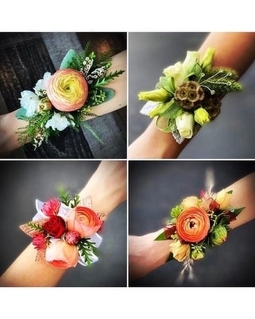 Homecoming Wrist Corsage & Boutonnieres Flower Arrangement