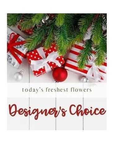 Designer's Choice Festive Holiday Bouquet Flower Arrangement