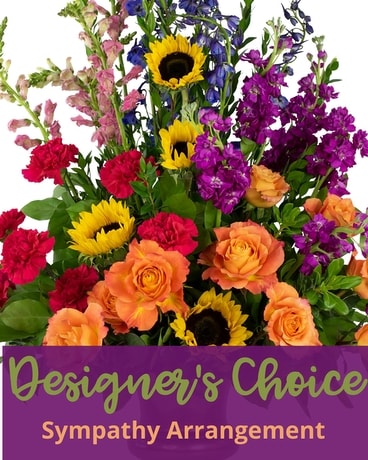 Designer's Choice Sympathy Design Flower Arrangement