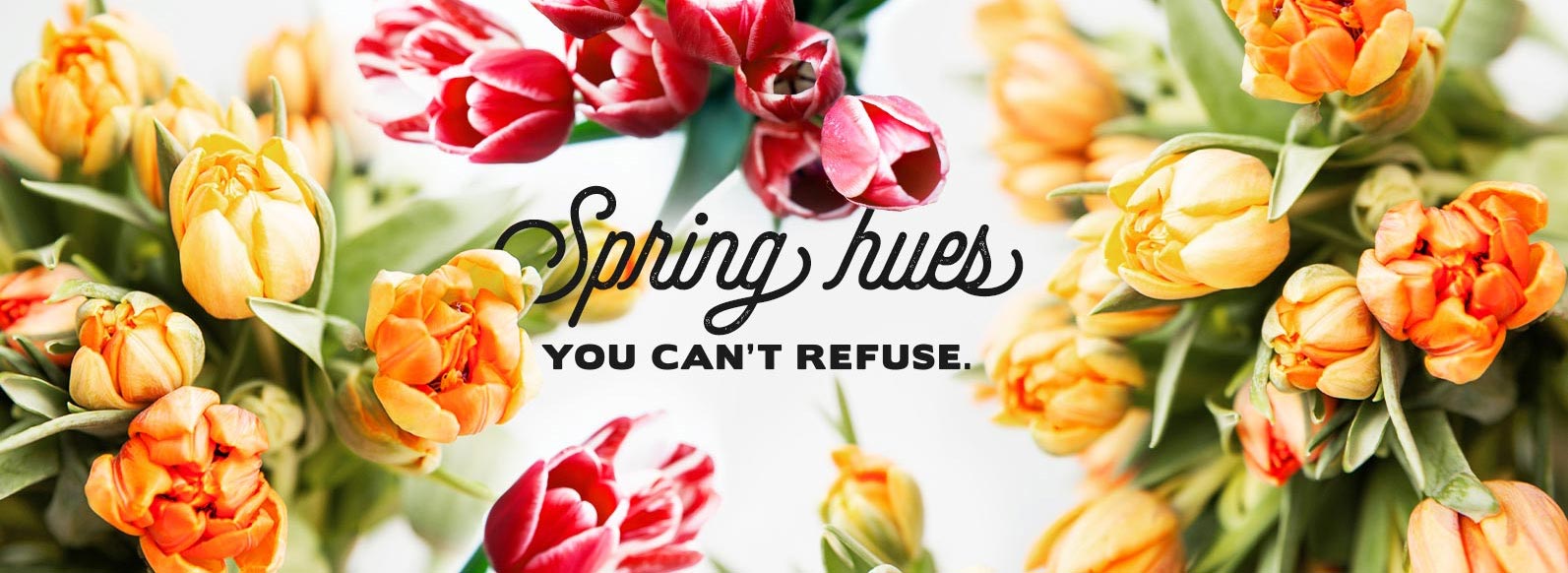 Spring hues you can't refuse.